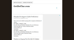 Desktop Screenshot of getdeclue.com